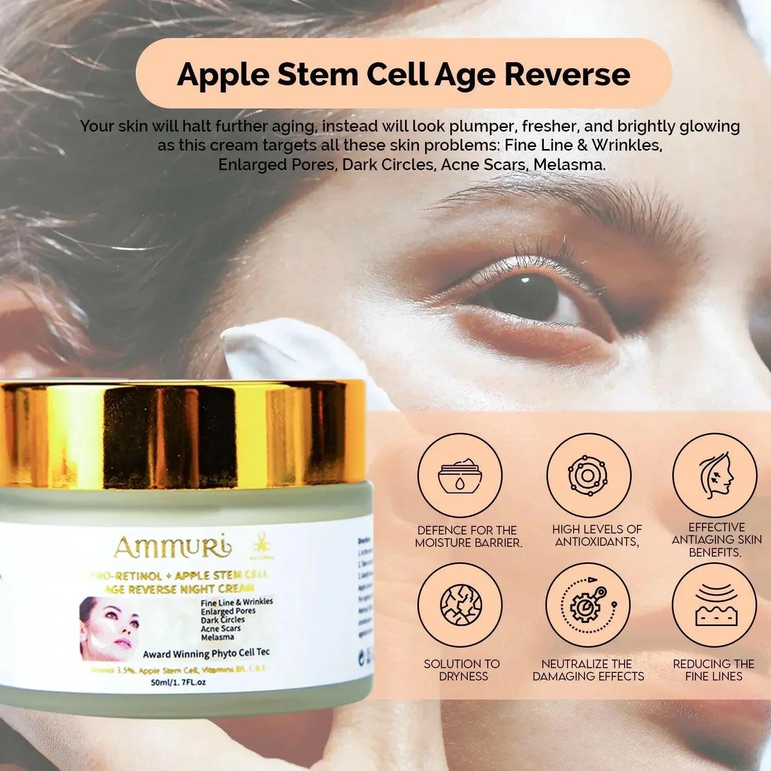 Ammuri Retinol Apple Stem Cell Age Reverse Cream