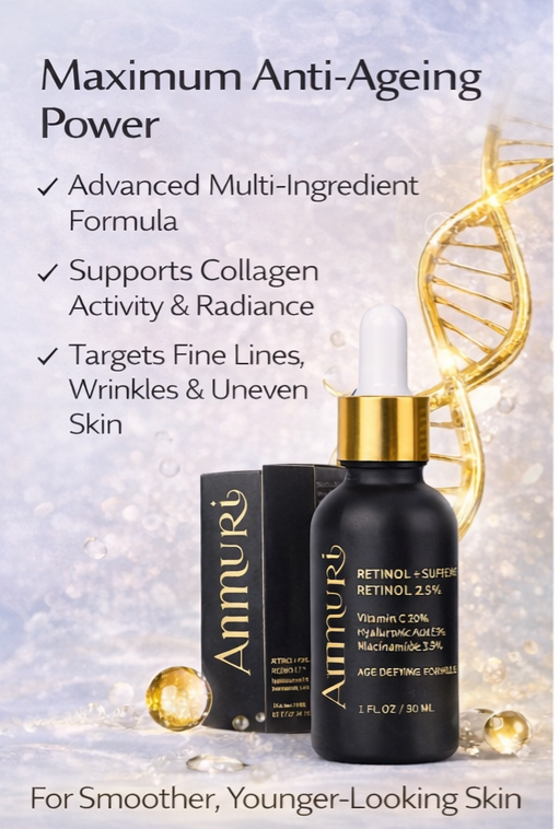 Ammuri Retinol Supreme 2.5% Serum – Anti-Aging Treatment - Age-Defying Formula